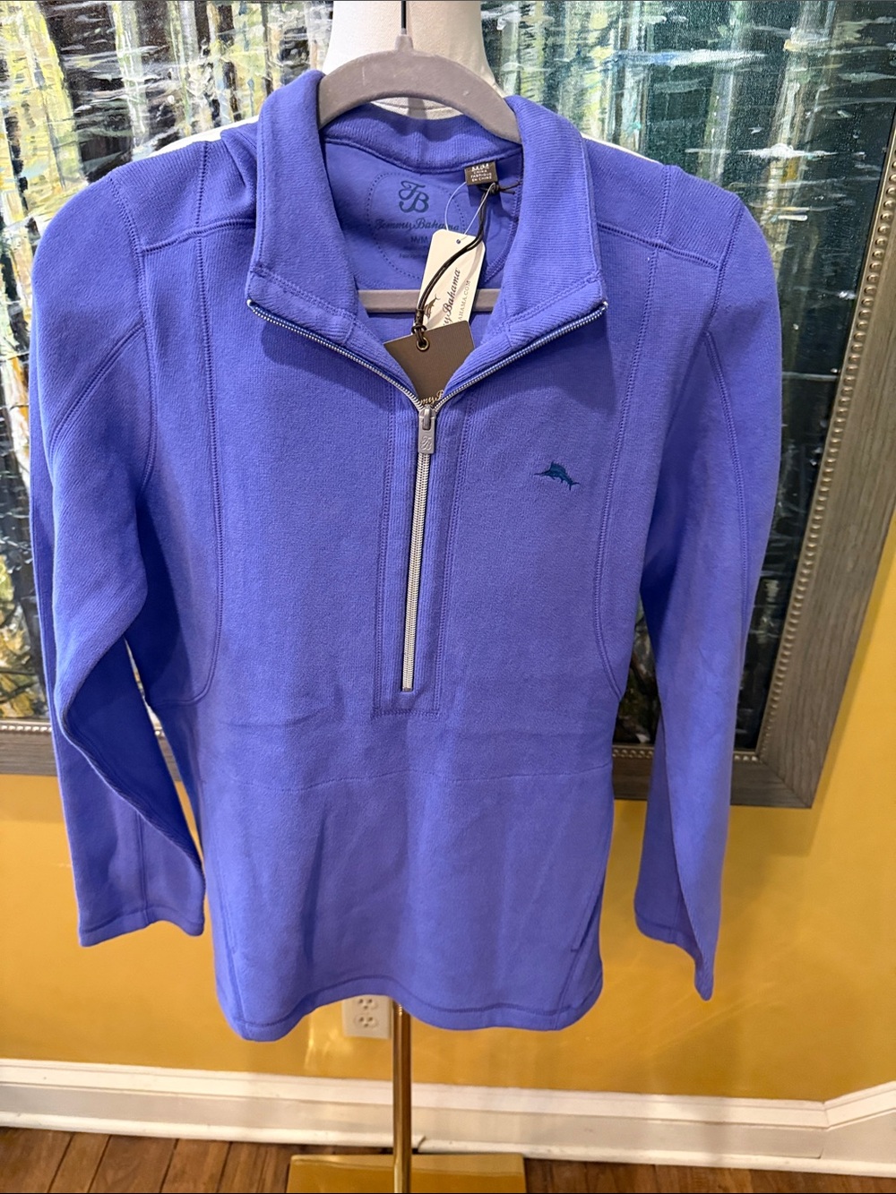 Tommy Bahama Women’s Half-Zip Sweater Pullover - purple